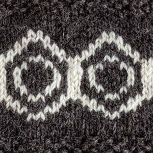 Bobbles headband in Shetland wool