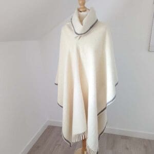 Handcrafted luxury woven poncho